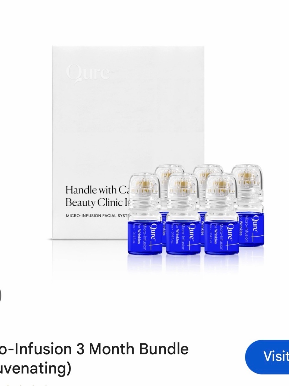 Qure 3 month supply Rejuvenating Facial MicroInfusion